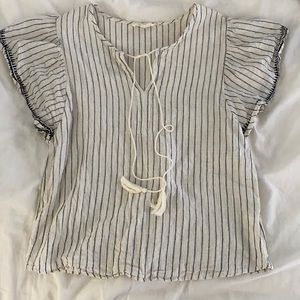 Cotton Short Sleeve Blouse